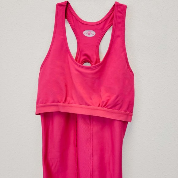 Alex + Abby Balance Tank Top with Built in Bra,  Size XS, Magenta Pink - Picture 5 of 8